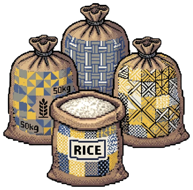 Sacks of rice